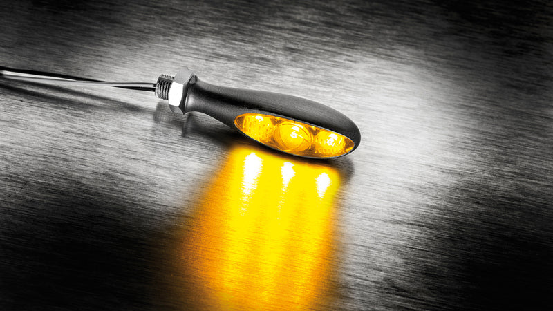 KELLERMANN Micro S Dark Blinker, schwarzes Gehäuse / getöntes Glas, für vorne und hinten