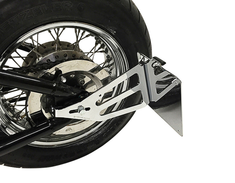 BURCHARD EXCELLENCE Seitlicher Kennzeichenhalter mit Teilegutachten, Honda VT 600 Shadow/PC21, chrom
