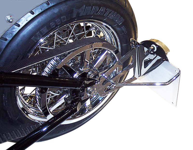 BURCHARD EXCELLENCE Seitlicher Kennzeichenhalter mit Teilegutachten, Yamaha XV 1600 Wild Star/VP08, schwarz matt
