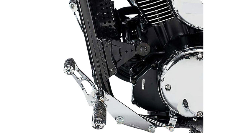 BURCHARD EXCELLENCE vorverlegte Fußrastenanlage mit ABE, +25 cm, Kawasaki VN 1500 Classic, Ness gefräst, chrom