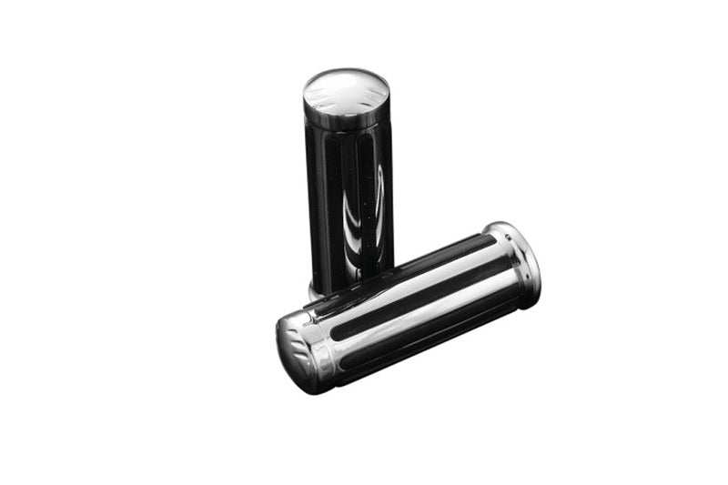 HIGHWAY HAWK Legend Lenkergriffe 7/8 Zoll, ohne Gaszugaufnahme, chrom