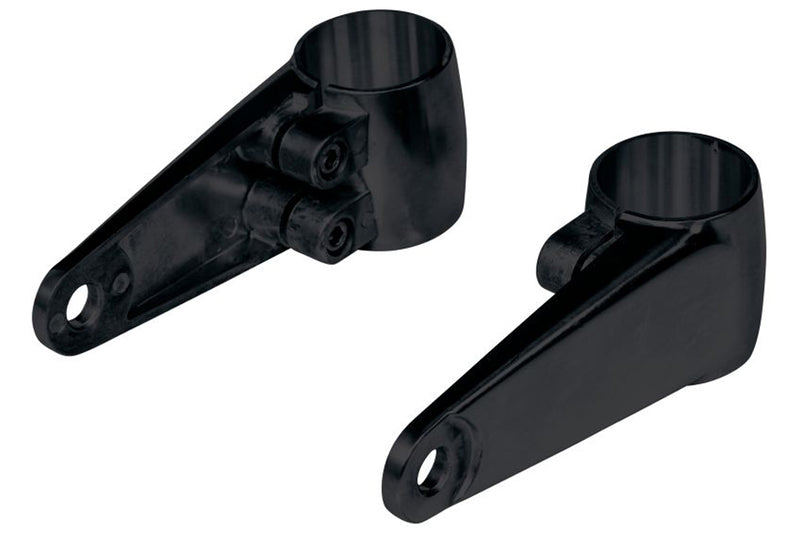 HIGHWAY HAWK Lampenhalter aus Aluguss, 35-41mm, schwarz