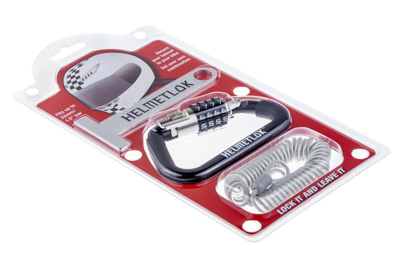 HIGHWAY HAWK Helmetlok Helm-Zahlenschloss mit Kabel (1 Stück)