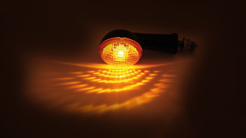 HIGHSIDER smart OVAL Mini-Blinker, schwarz