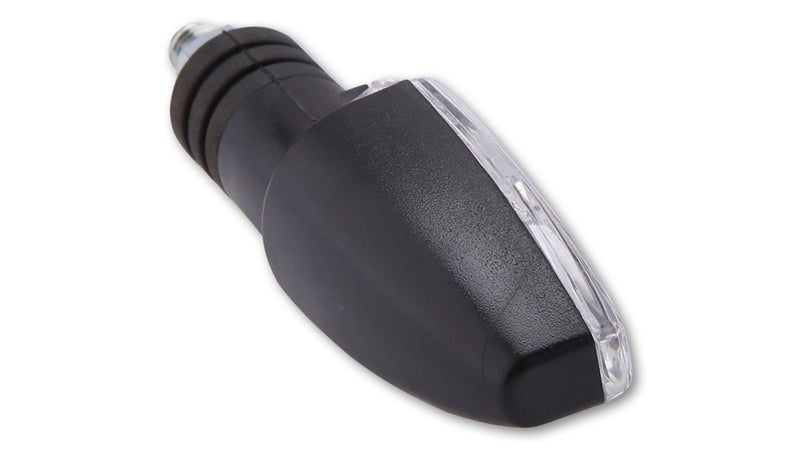 HIGHSIDER Smart COMO LED-Blinker, schwarzes Gehäuse, klare Linse