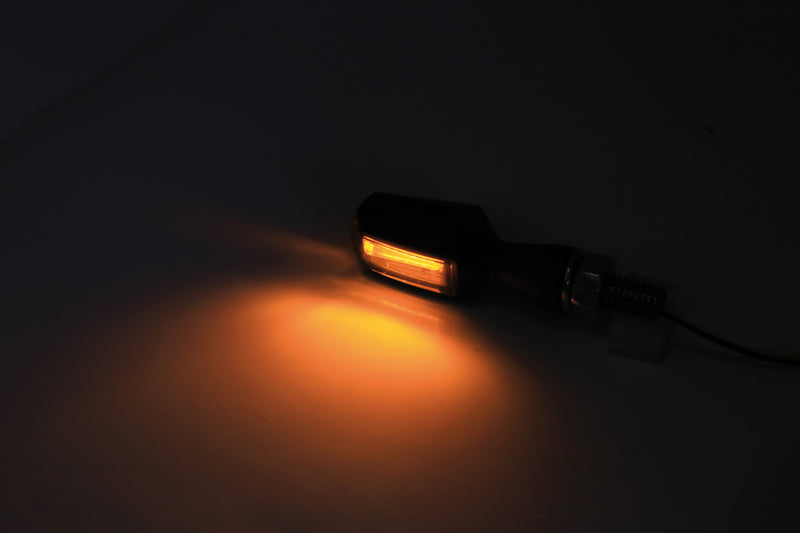 HIGHSIDER Smart BLOCK LED-Blinker, schwarzes Gehäuse, Rauchgraue Linse