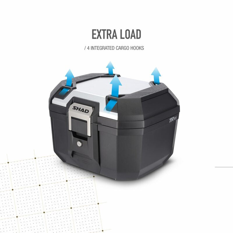 SHAD Topcase Terra 41 Schwarz/Alu-Abdeckung