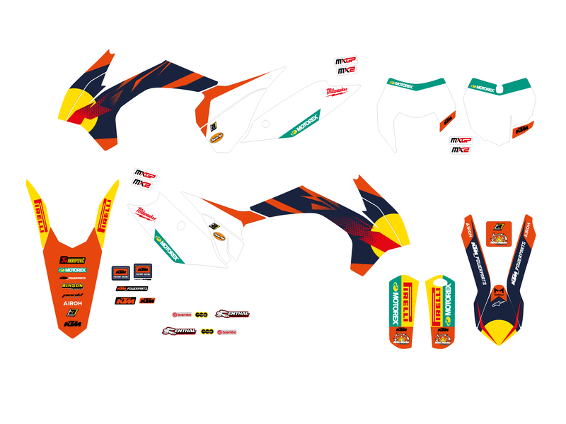 BLACKBIRD Replica Complete Graphic Stickers Kit KTM