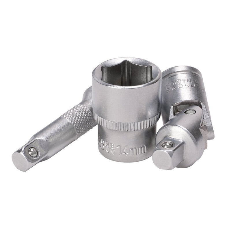 DRAPER HI-TORQ® Metric Socket and Bit Set - 1/4" Sq. Dr. (40 Piece)