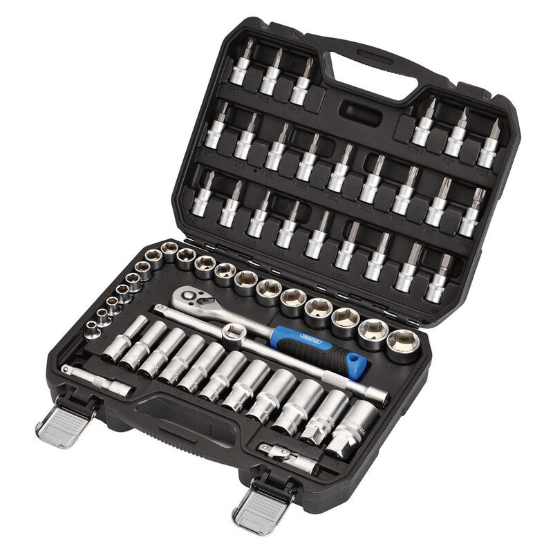 DRAPER HI-TORQ® Metric Socket and Bit Set - 3/8" Sq. Dr. (58 Piece)