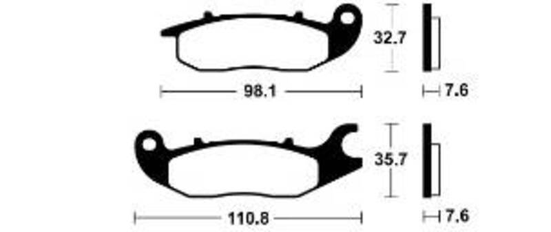 TECNIUM Street Performance Sintermetall Bremsbeläge - MF297