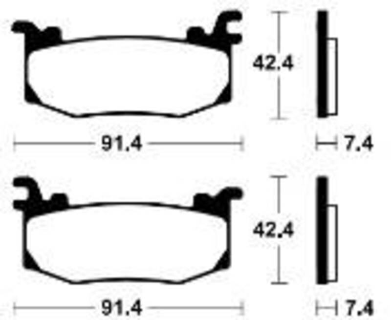 TECNIUM Street Performance Sintermetall Bremsbeläge - MF512