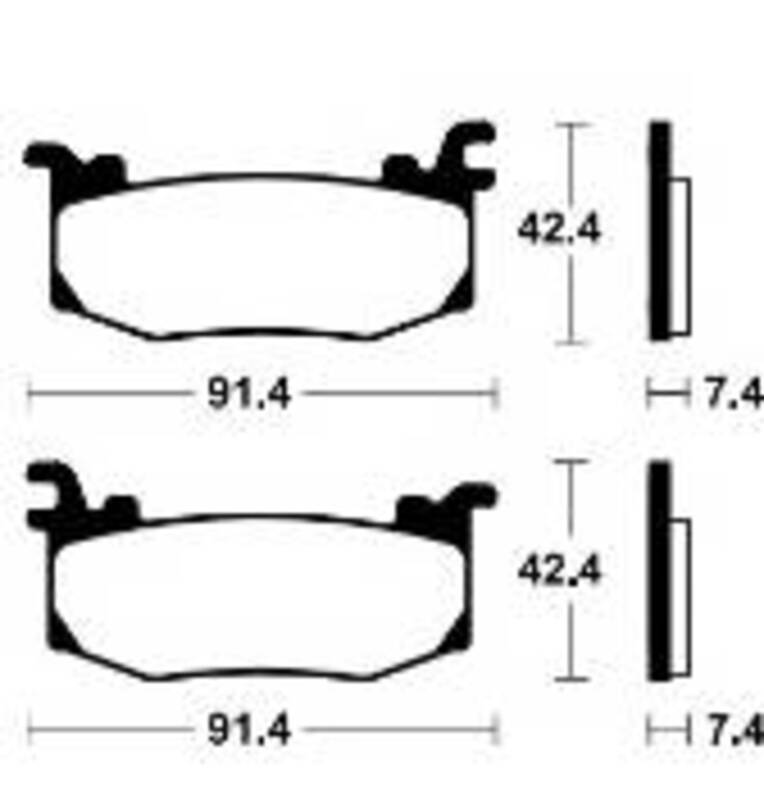TECNIUM Racing Sintermetall Bremsbeläge - MTR512