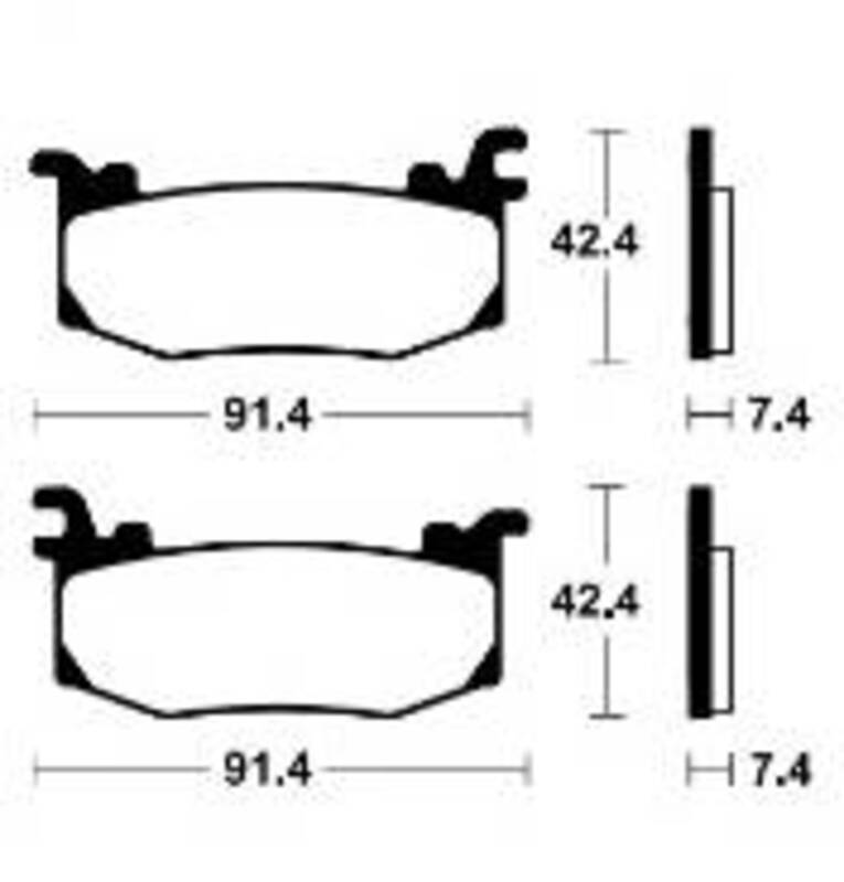 TECNIUM Racing Sintermetall Carbon Bremsbeläge - MCR512