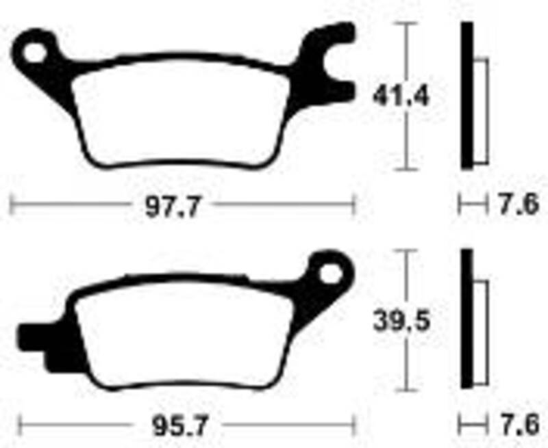 TECNIUM Scooter Organische Bremsbeläge - ME510