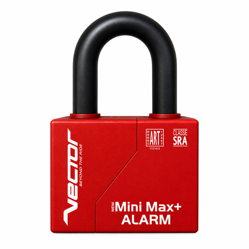 VECTOR Minimax Bremsscheibenschloss mit Alarm – 120 dB – Ø 16,5 mm – SRA/ART4-zertifiziert