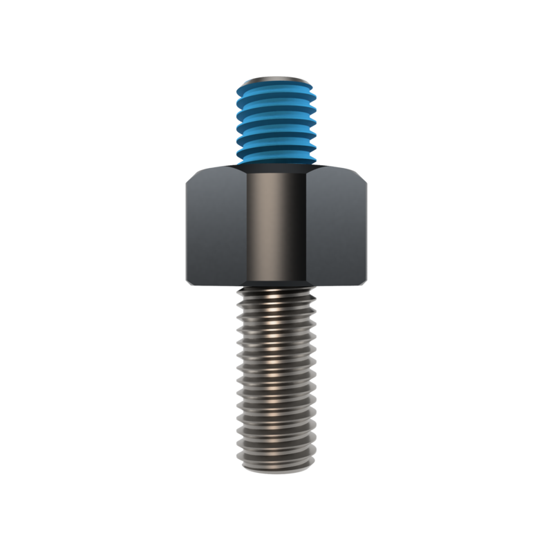 HIGHSIDER pro Lenkerspiegeladapter M8x1,25 RH auf M8, Matt-Schwarz, (1Stück)