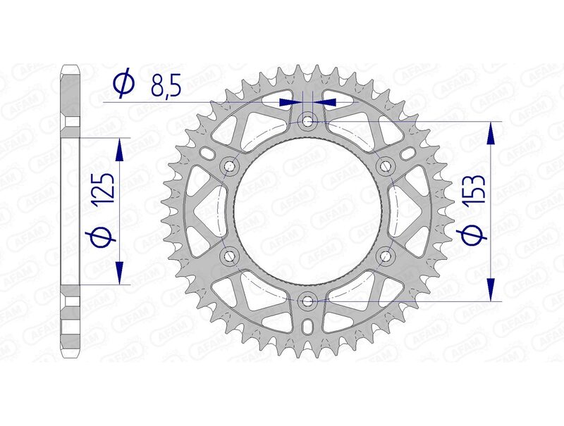 AFAM Alu Standard-Kettenrad – 520