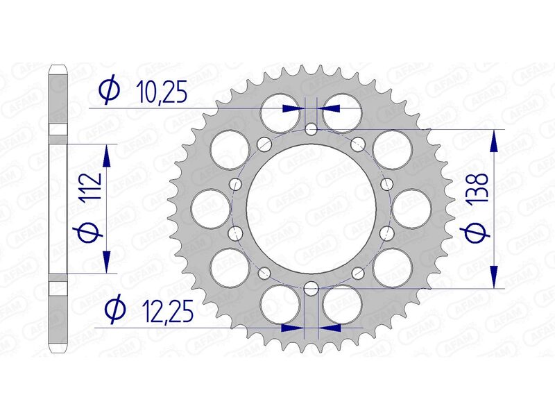 AFAM Alu Standard-Kettenrad – 520