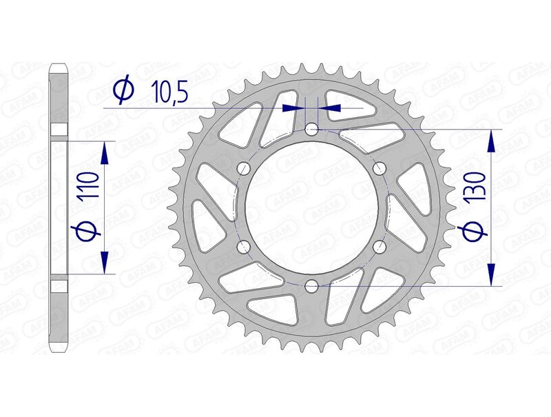 AFAM Alu Standard-Kettenrad – 520