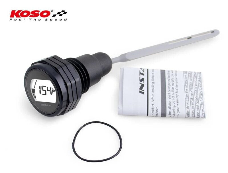 KOSO Ölmessstab LCD Anzeige - schwarzes Gehäuse