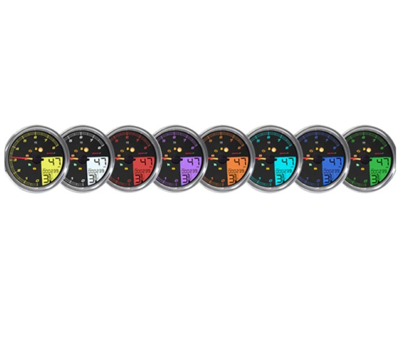 KOSO HD-05 Tachometer für Harley-Davidson – silberner Rahmen