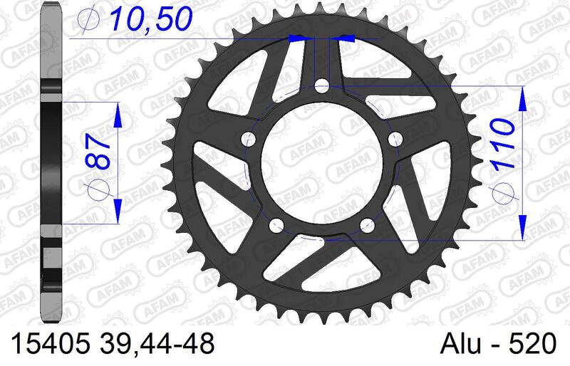 AFAM Alu Standard-Kettenrad – 520