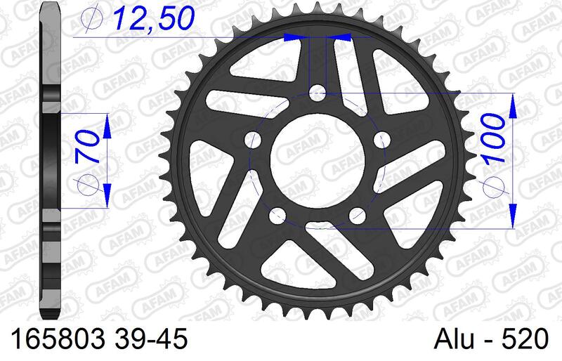 AFAM Alu Standard-Kettenrad – 520