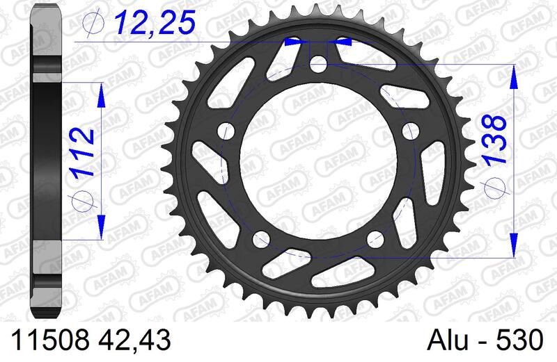 AFAM Alu Standard-Kettenrad – 530