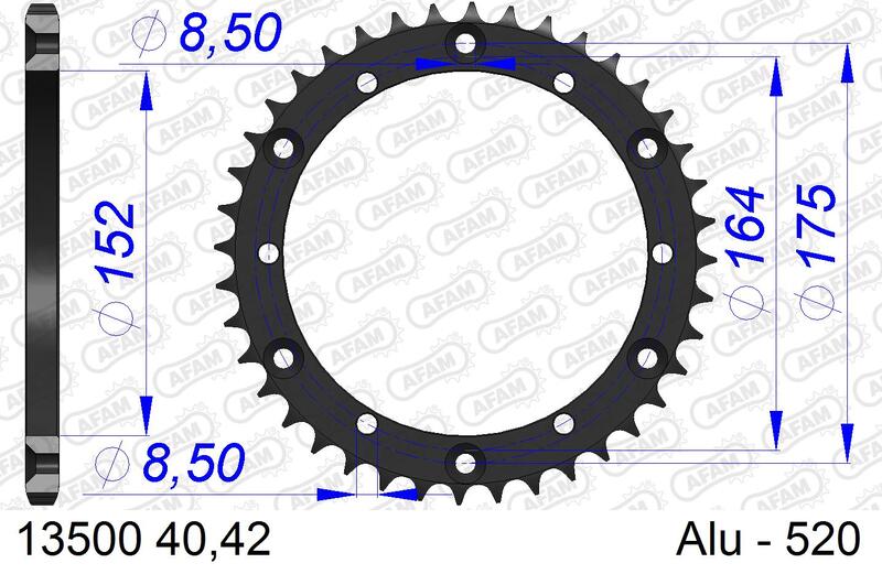 AFAM Alu Standard-Kettenrad – 520