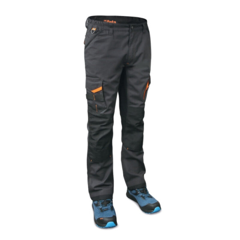BETA 7818G Arbeitshose mit mehreren Taschen aus Stretchgewebe – Grau