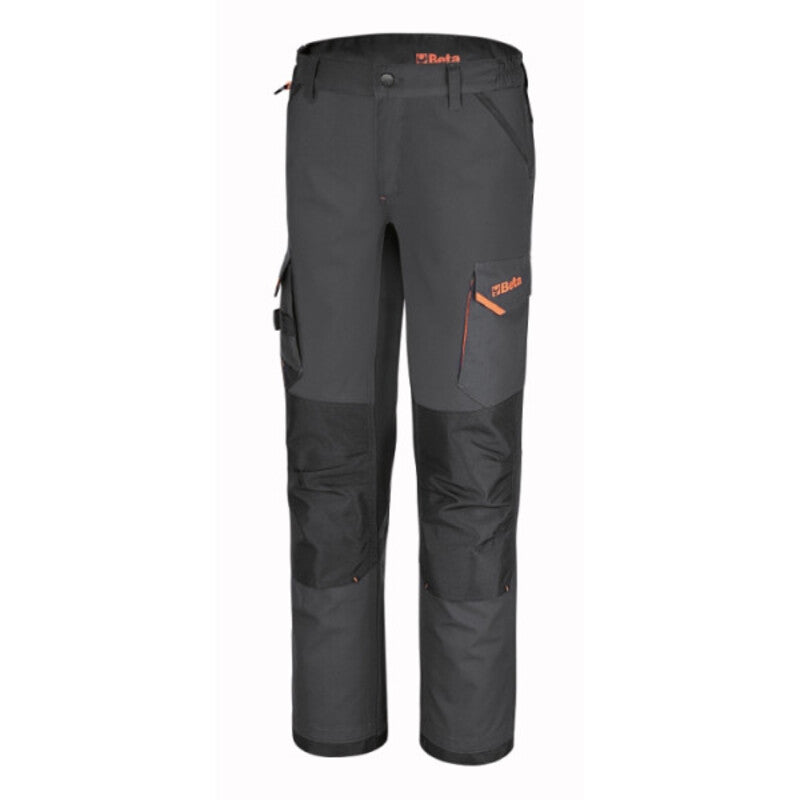 BETA 7818G Arbeitshose mit mehreren Taschen aus Stretchgewebe – Grau