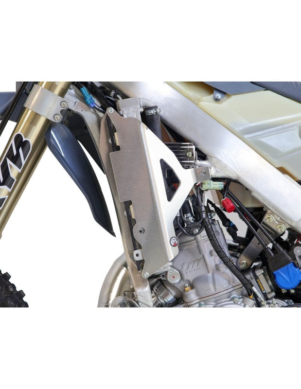AXP Hard Enduro Kühlerschutz - HDPE 8 mm - Schwarz