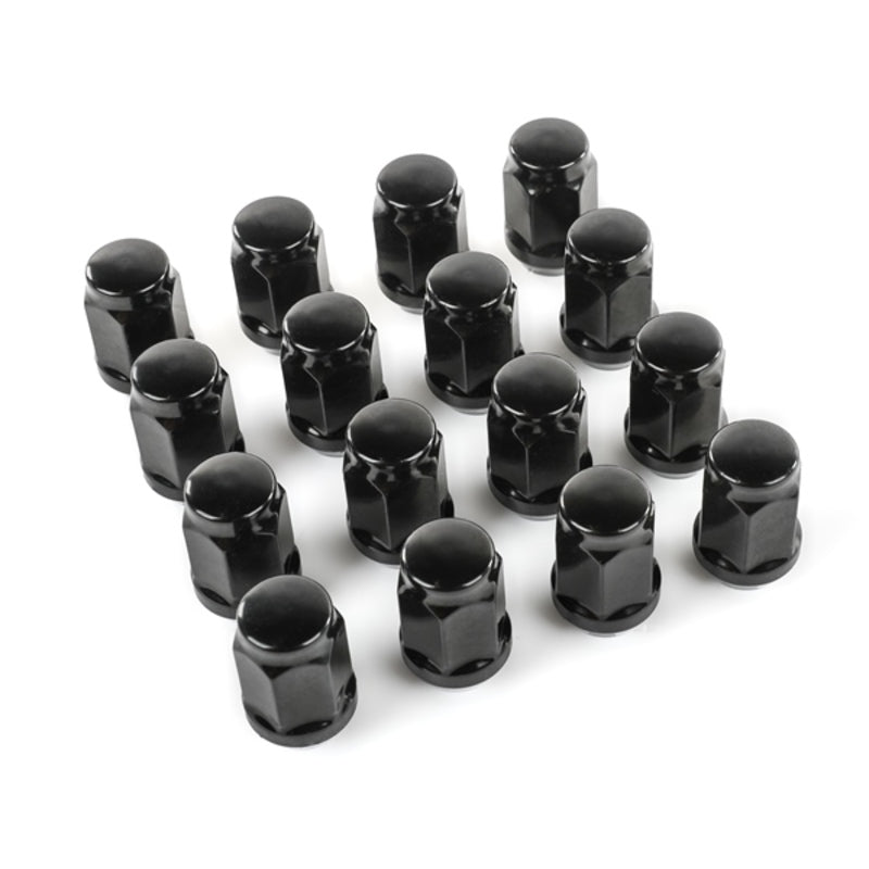 KIMPEX Radmuttern M10 x 1,25 geschlossen schwarz - 16 Stück