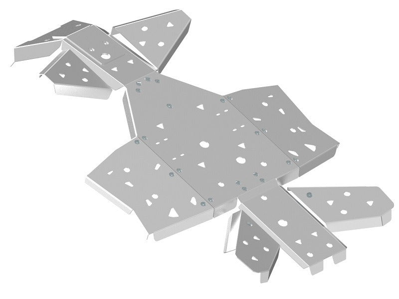 IRON BALTIC Kompletter Unterfahrschutz-Satz - Yamaha Kodiak 450 - Aluminium