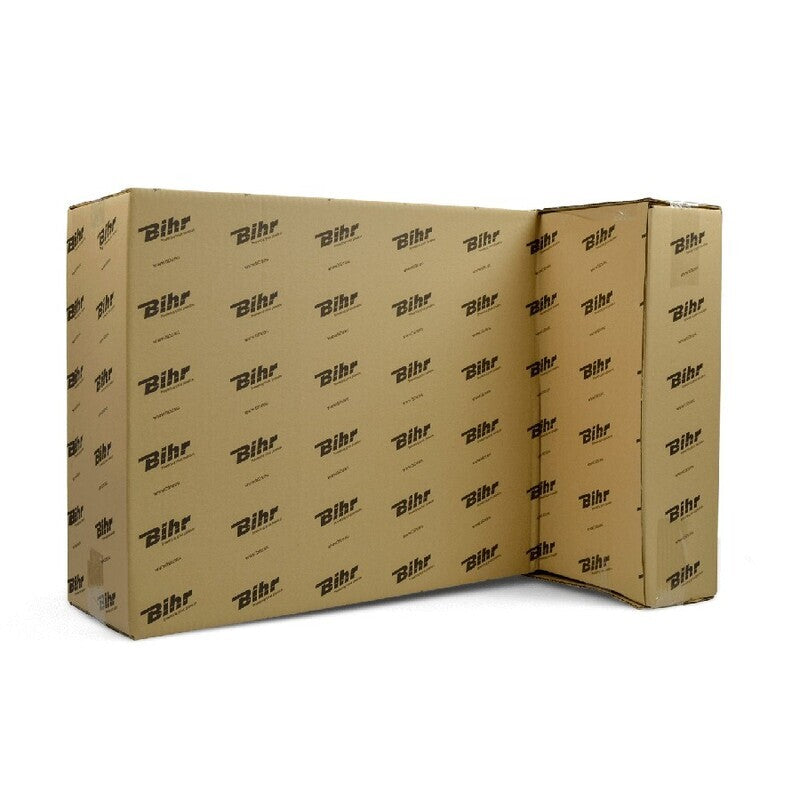 BIHR Home Track Montageständer hinten starr Aufnahmen in V-Form mattschwarz Räder gelb