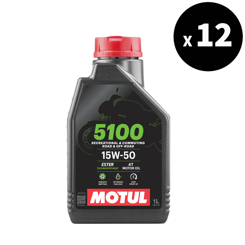MOTUL 5100 4T Motor Oil - 15W50 1L x12