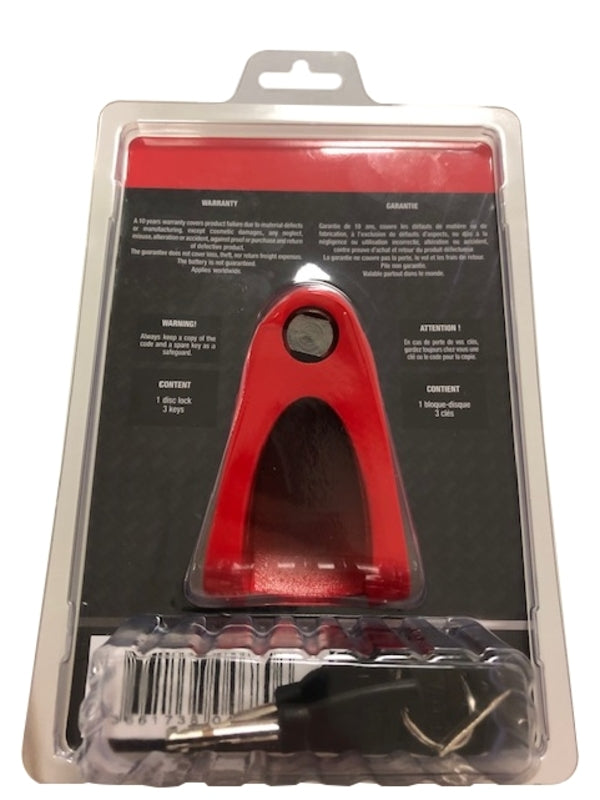 VECTOR Bremsscheibenschloss SRA/ART4 - Rot 30 Stck.