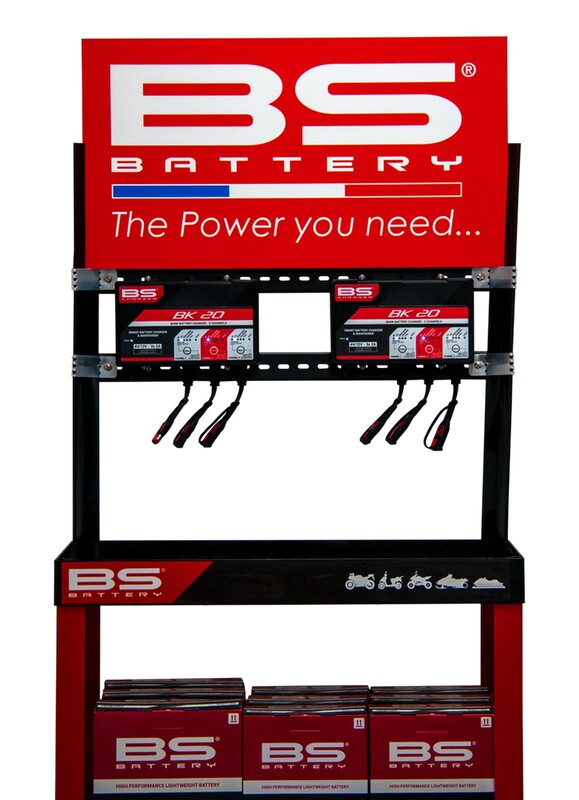 BS BATTERY Ladestation - Display + Montageteile - Ladegerät nicht enthalten