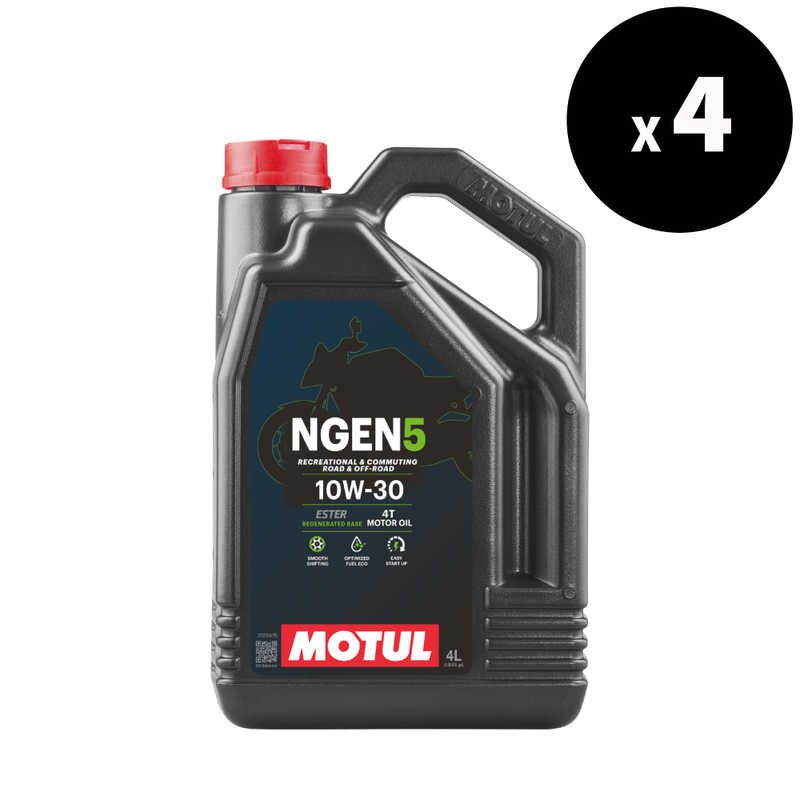 MOTUL NGEN 5 4T Motor Oil - 10W-30 4L (x4)
