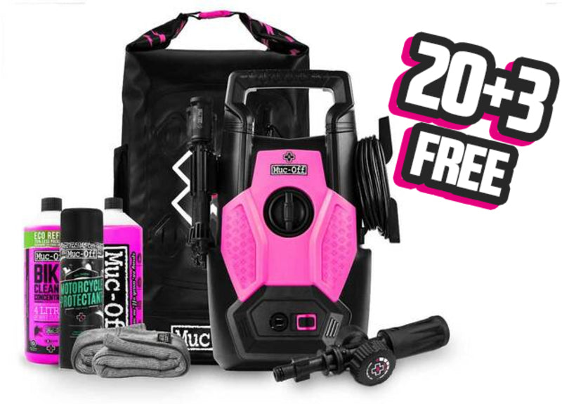 MUC-OFF Hochdruckreiniger-Motorrad-Kit – Packung mit 20 Teilen + 3 GRATIS