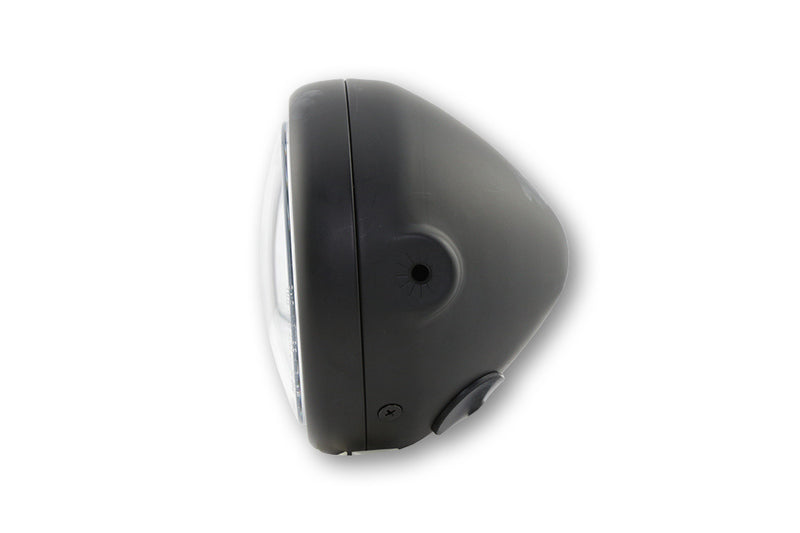 HIGHSIDER pro 5 3/4 Zoll LED-Scheinwerfer PECOS TYPE 6, mattschwarz, mit TFL, Befestigung seitlich