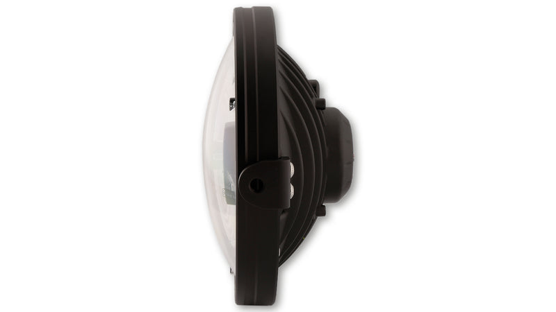 HIGHSIDER pro 7 Zoll LED-Scheinwerfer FRAME-R1 TYPE 3, schwarz, Befestigung seitlich