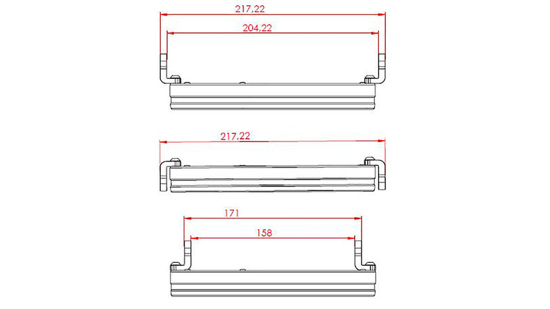 HIGHSIDER pro 7 Zoll LED-Scheinwerfer FRAME-R1 TYPE 4, schwarz, Befestigung seitlich