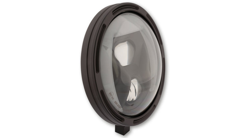 HIGHSIDER pro 7 Zoll LED-Scheinwerfer FRAME-R1 TYPE 8, schwarz, Befestigung unten