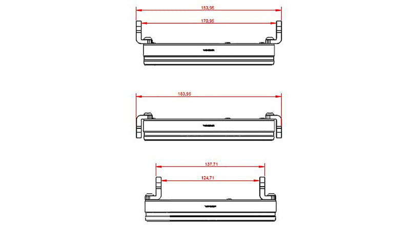 HIGHSIDER pro 5 3/4 Zoll LED-Scheinwerfer FRAME-R2 TYPE 10, schwarz, Befestigung seitlich