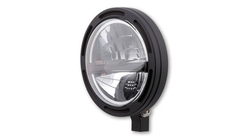 HIGHSIDER pro 5 3/4 Zoll LED-Scheinwerfer FRAME-R2 TYPE 5, schwarz, Befestigung unten