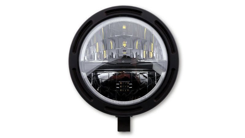 HIGHSIDER pro 5 3/4 Zoll LED-Scheinwerfer FRAME-R2 TYPE 5, schwarz, Befestigung unten