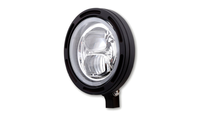 HIGHSIDER pro 5 3/4 Zoll LED-Scheinwerfer FRAME-R2 TYPE 7, schwarz, Befestigung unten