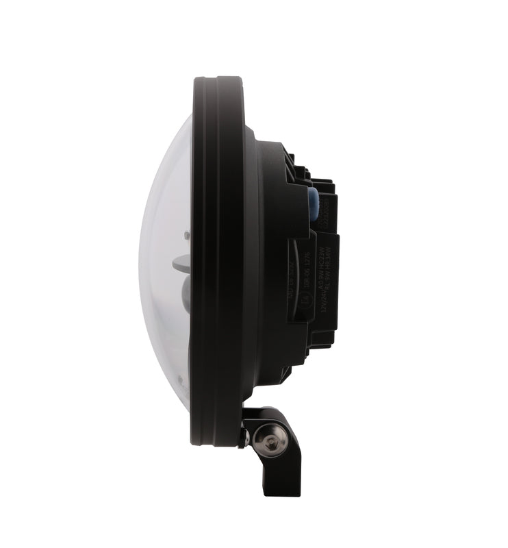 HIGHSIDER pro 7 Zoll LED-Scheinwerfer FRAME-R1 TYPE 11, schwarz, Befestigung unten